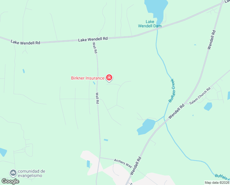 map of restaurants, bars, coffee shops, grocery stores, and more near in Wendell