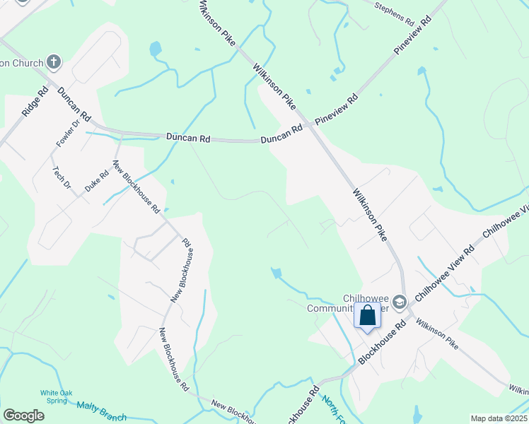 map of restaurants, bars, coffee shops, grocery stores, and more near 2819 Norcross Road in Maryville