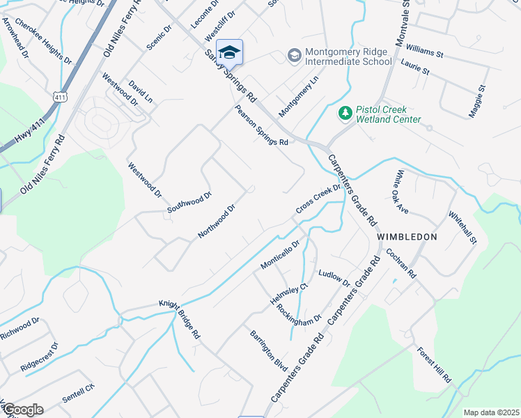 map of restaurants, bars, coffee shops, grocery stores, and more near 402 Holyrood Way in Maryville