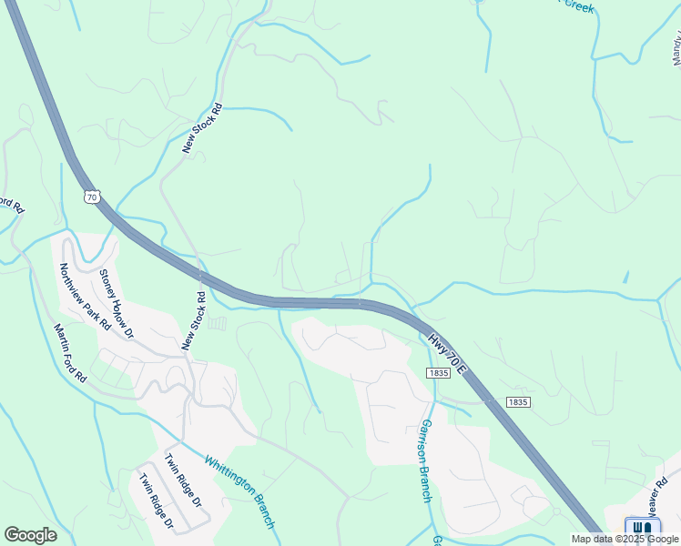 map of restaurants, bars, coffee shops, grocery stores, and more near 239 Garrison Branch Road #5 in Weaverville