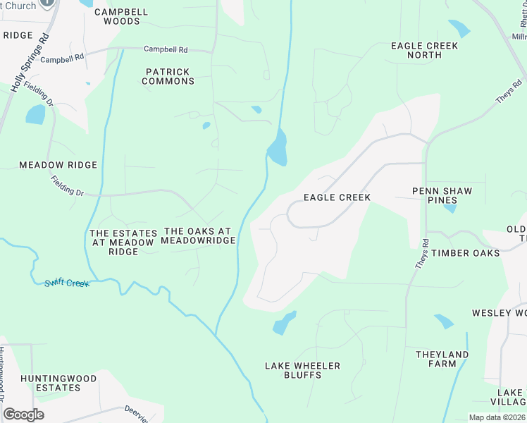 map of restaurants, bars, coffee shops, grocery stores, and more near 2008 Gardenbrook Drive in Raleigh