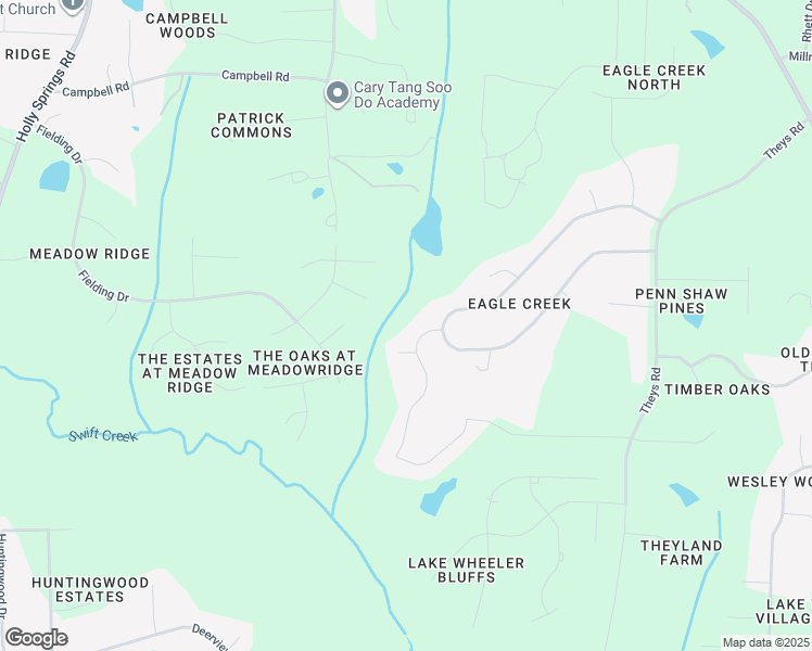 map of restaurants, bars, coffee shops, grocery stores, and more near 2008 Gardenbrook Drive in Raleigh