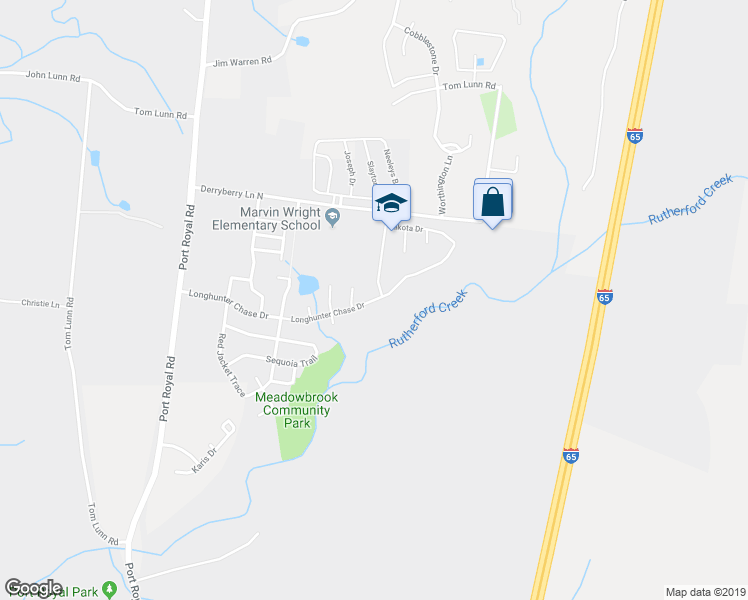 map of restaurants, bars, coffee shops, grocery stores, and more near 2120 Longhunter Chase Drive in Spring Hill