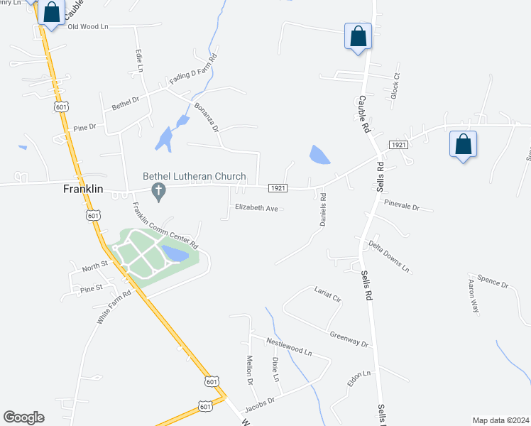 map of restaurants, bars, coffee shops, grocery stores, and more near 145 Elizabeth Avenue in Salisbury