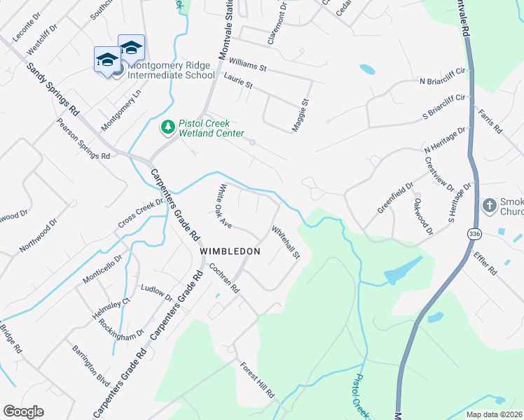 map of restaurants, bars, coffee shops, grocery stores, and more near 1092 White Oak Avenue in Maryville