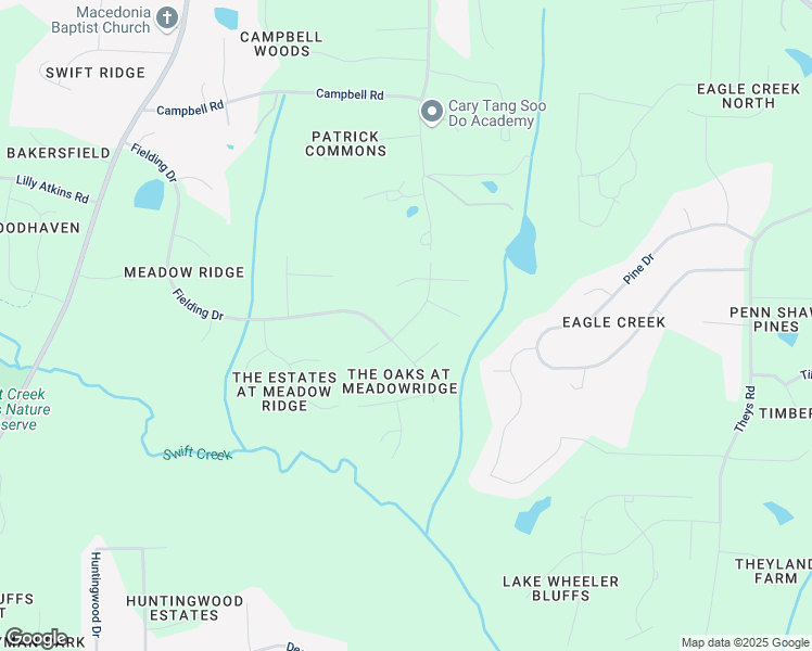map of restaurants, bars, coffee shops, grocery stores, and more near 3928 Belmont Forest Way in Raleigh