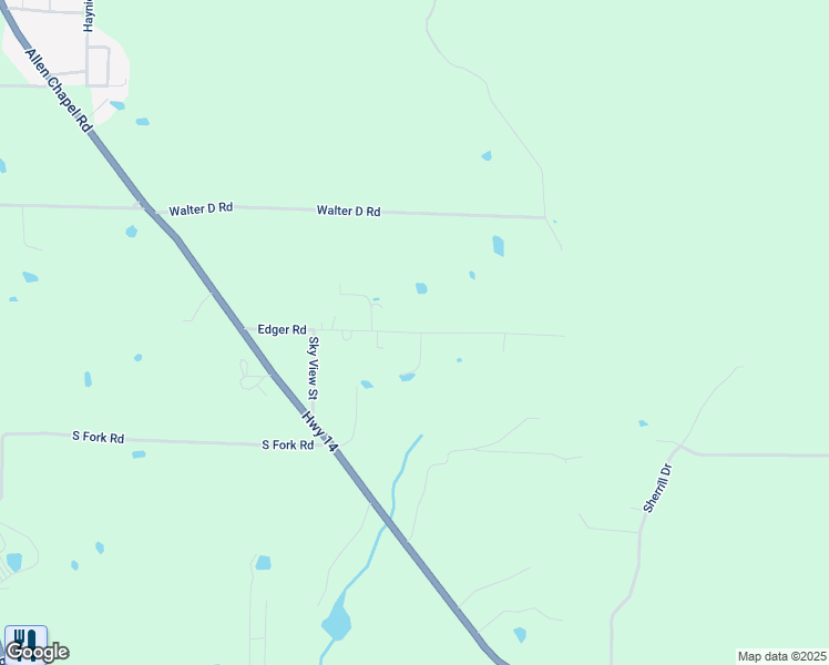 map of restaurants, bars, coffee shops, grocery stores, and more near Edger Road in Batesville