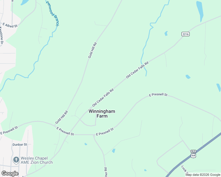 map of restaurants, bars, coffee shops, grocery stores, and more near 2033 Old Cedar Falls Road in Asheboro