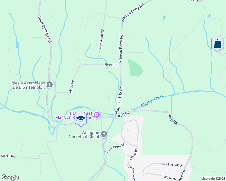 map of restaurants, bars, coffee shops, grocery stores, and more near 219 Francis Ferry Road in McMinnville