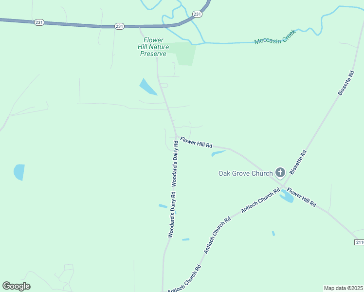 map of restaurants, bars, coffee shops, grocery stores, and more near 2620 Woodard's Dairy Road in Middlesex