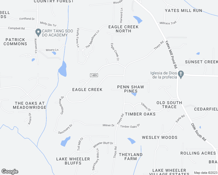 map of restaurants, bars, coffee shops, grocery stores, and more near 5112 Laurie Drive in Raleigh