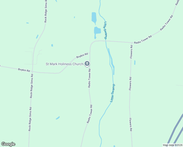 map of restaurants, bars, coffee shops, grocery stores, and more near 6334 Radio Tower Road in Wilson