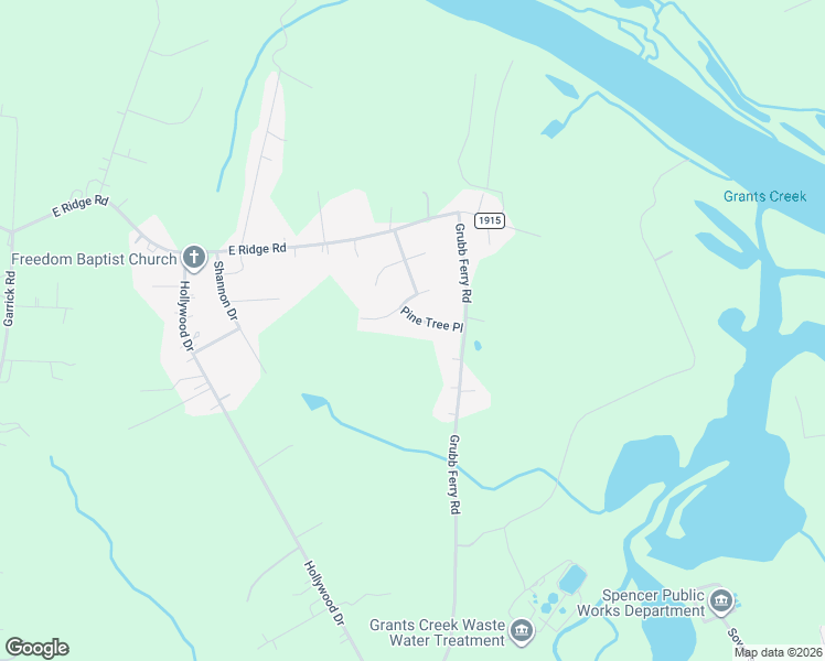 map of restaurants, bars, coffee shops, grocery stores, and more near 3455 Hickory Place in Salisbury