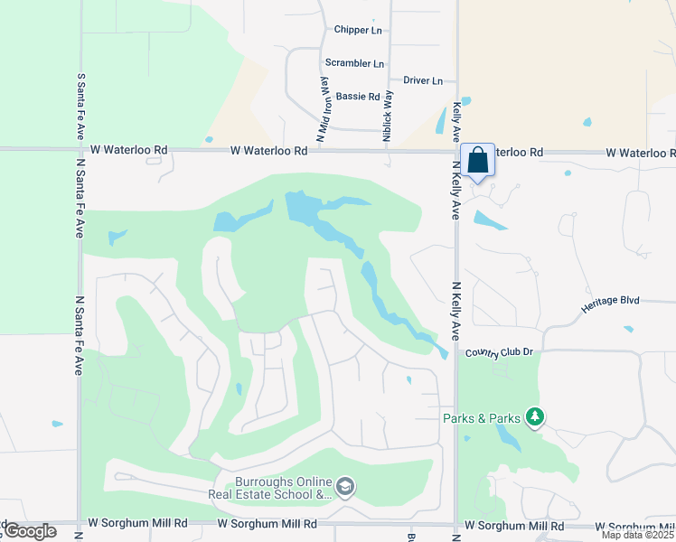 map of restaurants, bars, coffee shops, grocery stores, and more near 6406 Oak Tree Circle in Edmond