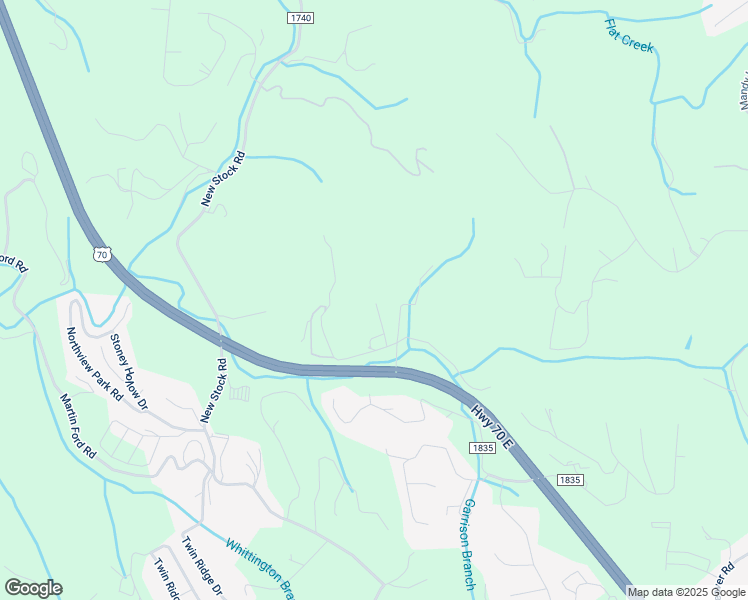 map of restaurants, bars, coffee shops, grocery stores, and more near 239 Garrison Branch Road #5 in Weaverville