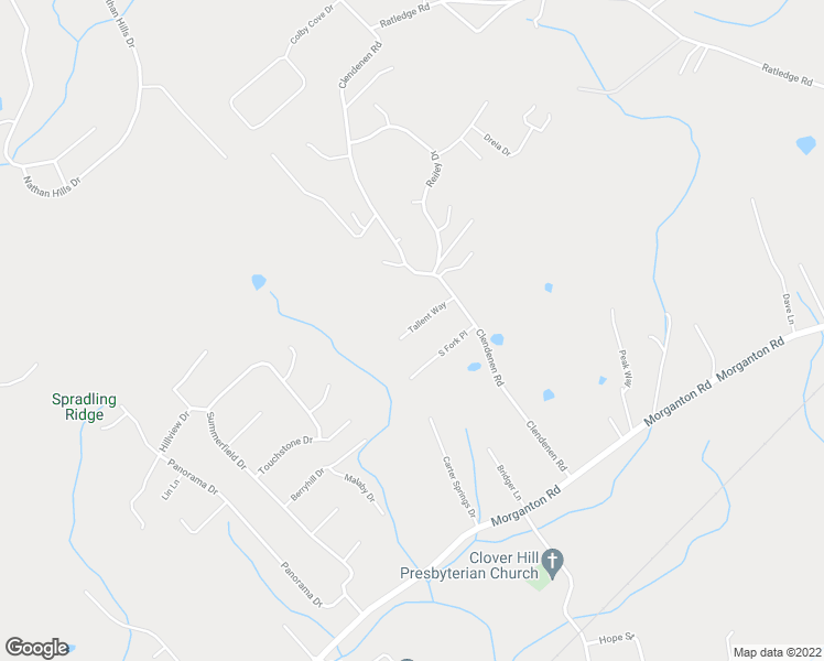 map of restaurants, bars, coffee shops, grocery stores, and more near 100 Tallent Way in Maryville