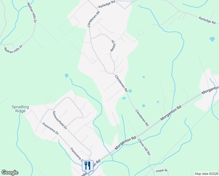 map of restaurants, bars, coffee shops, grocery stores, and more near 1005-1019 Clendenen Road in Maryville