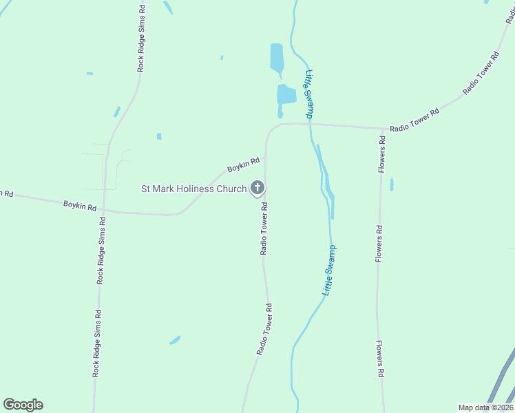 map of restaurants, bars, coffee shops, grocery stores, and more near 6334 Radio Tower Road in Wilson