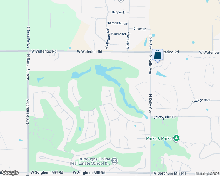 map of restaurants, bars, coffee shops, grocery stores, and more near 6406 Oak Tree Circle in Edmond