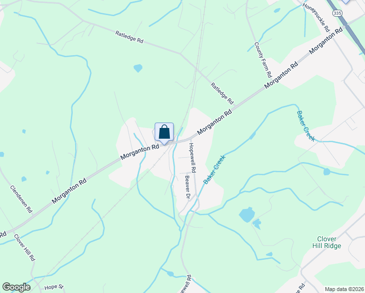 map of restaurants, bars, coffee shops, grocery stores, and more near 3306 Morganton Road in Maryville