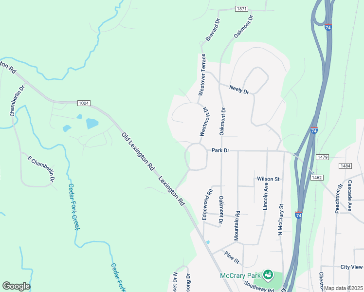 map of restaurants, bars, coffee shops, grocery stores, and more near 838 Westmont Drive in Asheboro