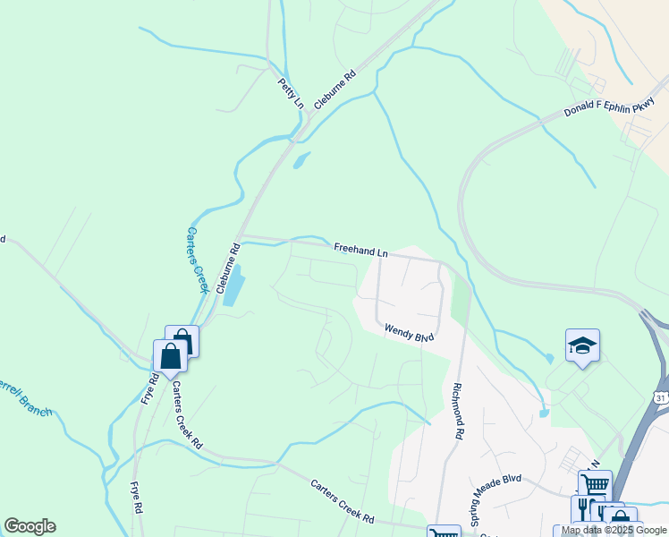 map of restaurants, bars, coffee shops, grocery stores, and more near 1806 Wendy Boulevard in Columbia