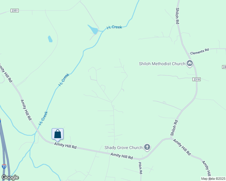 map of restaurants, bars, coffee shops, grocery stores, and more near 230 Tucker Road in Statesville