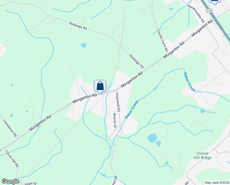 map of restaurants, bars, coffee shops, grocery stores, and more near 3306 Morganton Road in Maryville