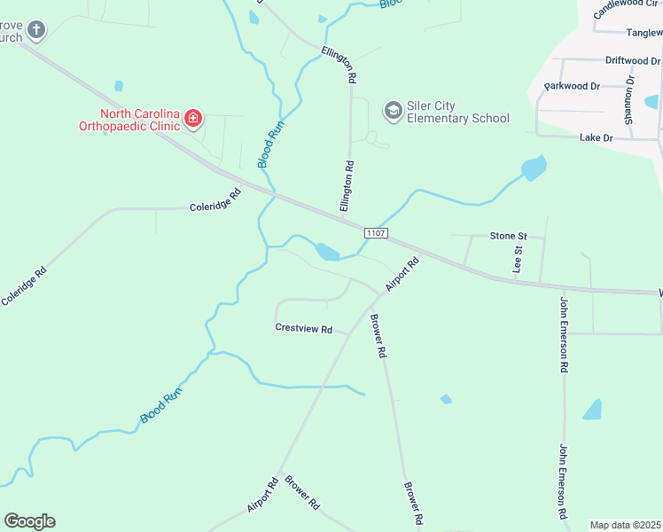 map of restaurants, bars, coffee shops, grocery stores, and more near 150 Elder Road in Siler City