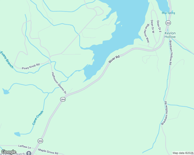 map of restaurants, bars, coffee shops, grocery stores, and more near 120 Blue Springs Circle in Ten Mile