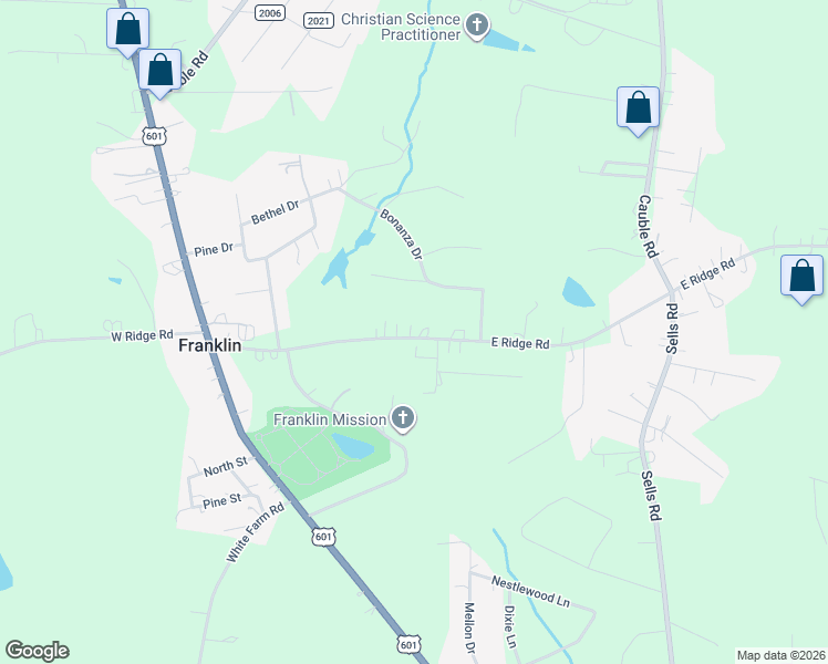 map of restaurants, bars, coffee shops, grocery stores, and more near 446 East Ridge Road in Salisbury