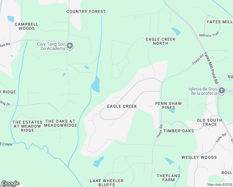 map of restaurants, bars, coffee shops, grocery stores, and more near 1909 Freewood Court in Raleigh