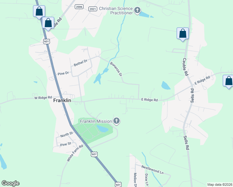 map of restaurants, bars, coffee shops, grocery stores, and more near 446 East Ridge Road in Salisbury
