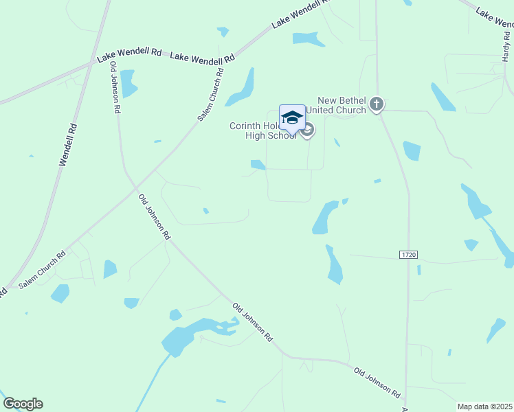 map of restaurants, bars, coffee shops, grocery stores, and more near Unnamed Road in Wendell