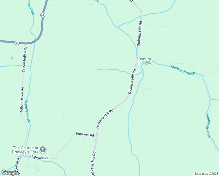 map of restaurants, bars, coffee shops, grocery stores, and more near 1184 Dickens Hill Road in Bradyville