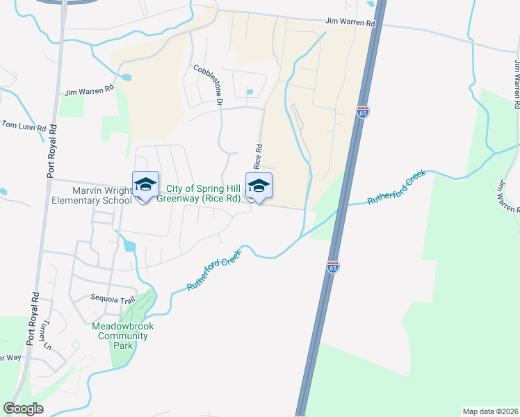 map of restaurants, bars, coffee shops, grocery stores, and more near in Spring Hill