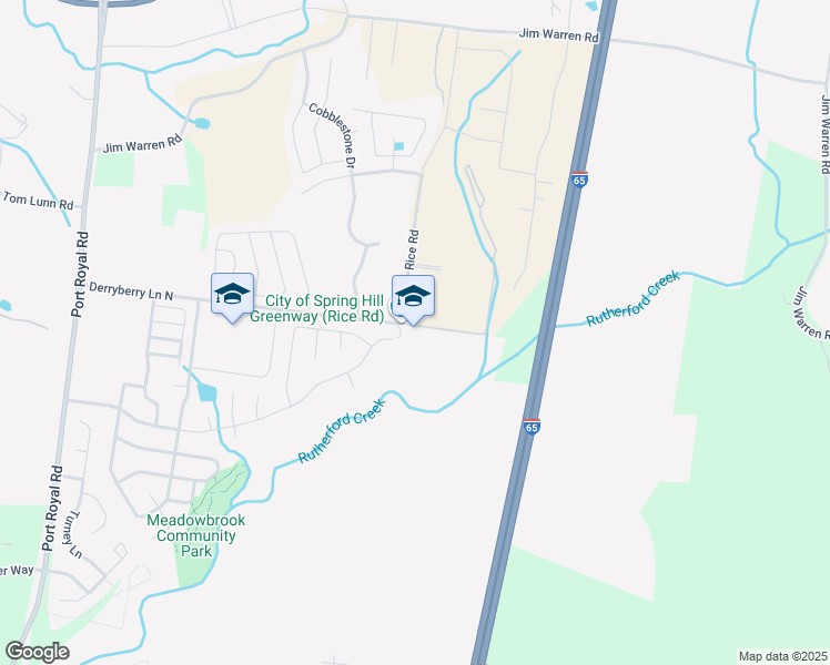 map of restaurants, bars, coffee shops, grocery stores, and more near in Spring Hill