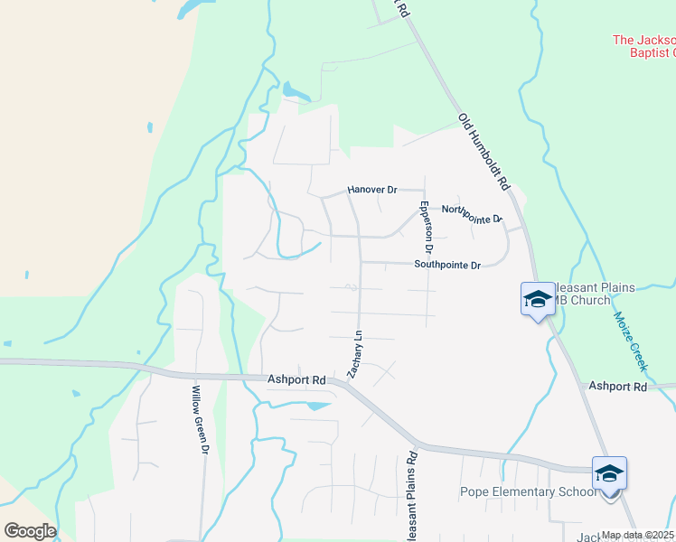 map of restaurants, bars, coffee shops, grocery stores, and more near 88 Breuington Drive in Jackson