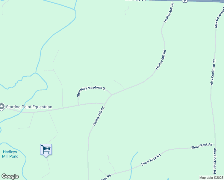 map of restaurants, bars, coffee shops, grocery stores, and more near 48 Shambley Meadows Drive in Pittsboro