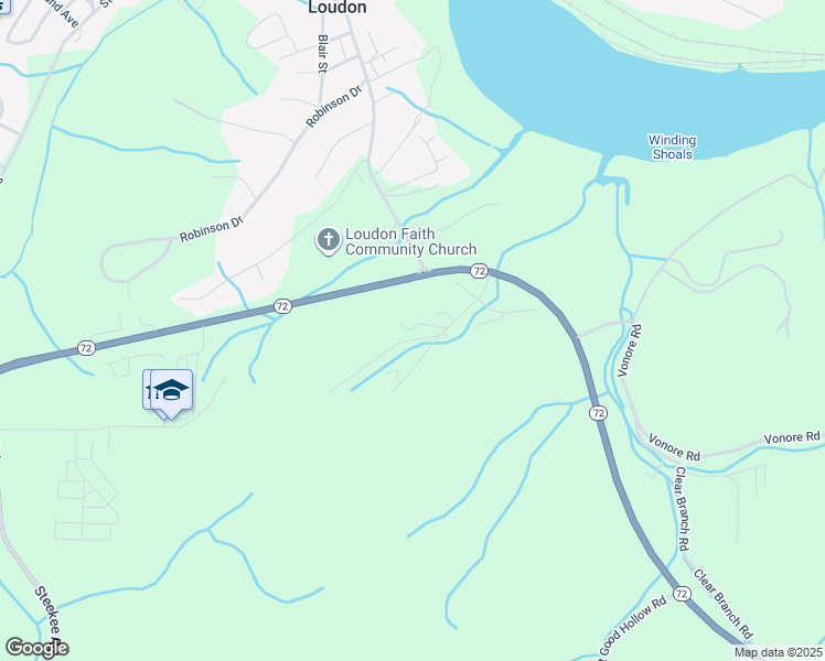map of restaurants, bars, coffee shops, grocery stores, and more near 1640 Littleton Drive in Loudon