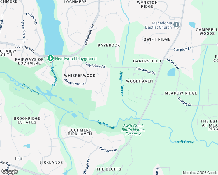 map of restaurants, bars, coffee shops, grocery stores, and more near 105 Comrie Place in Cary