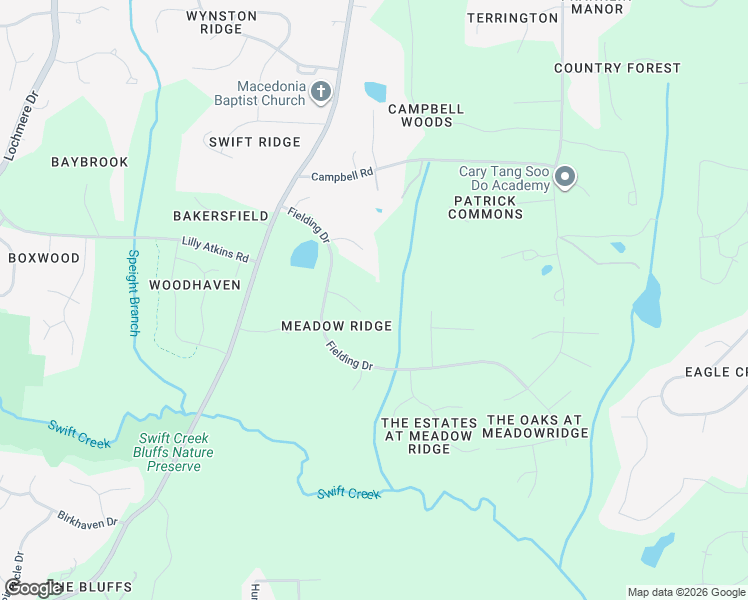 map of restaurants, bars, coffee shops, grocery stores, and more near 3904 Inland Court in Raleigh