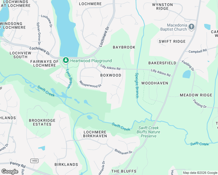 map of restaurants, bars, coffee shops, grocery stores, and more near 104 Brechin Court in Cary