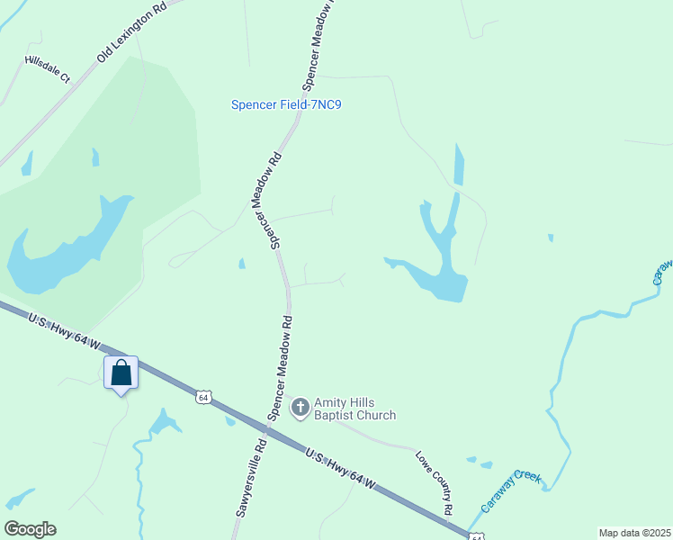 map of restaurants, bars, coffee shops, grocery stores, and more near 3044 Harmony Trail in Asheboro