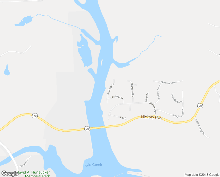 map of restaurants, bars, coffee shops, grocery stores, and more near Dockside Lane in Statesville