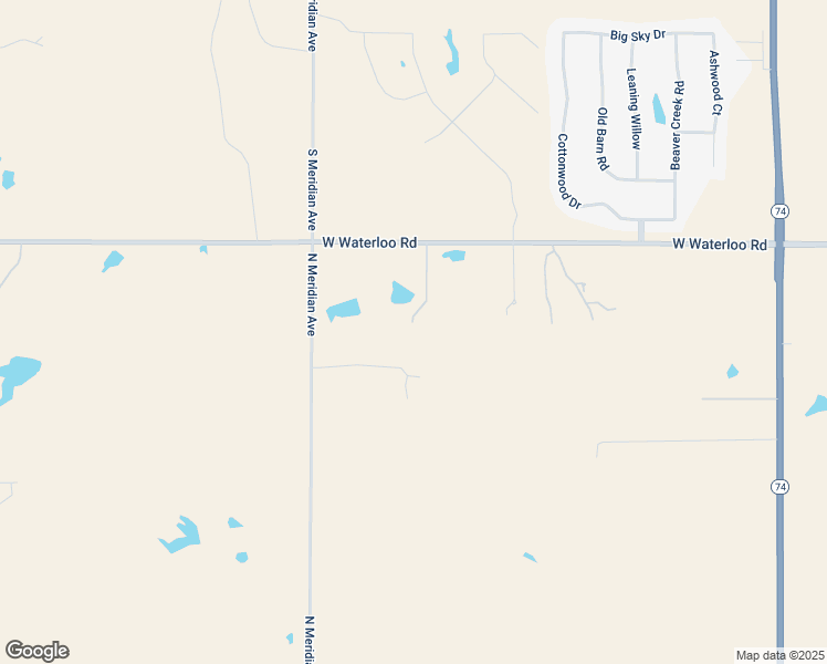 map of restaurants, bars, coffee shops, grocery stores, and more near 9000 West Waterloo Road in Edmond