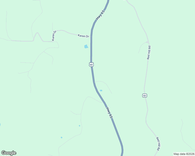 map of restaurants, bars, coffee shops, grocery stores, and more near 11471 U.S. 65 in Dennard