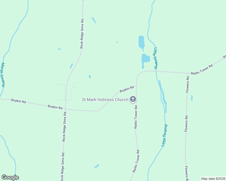 map of restaurants, bars, coffee shops, grocery stores, and more near 6347 Boykin Road in Wilson