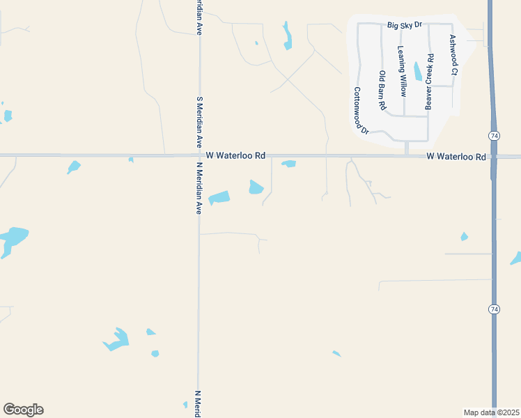 map of restaurants, bars, coffee shops, grocery stores, and more near 9000 West Waterloo Road in Edmond