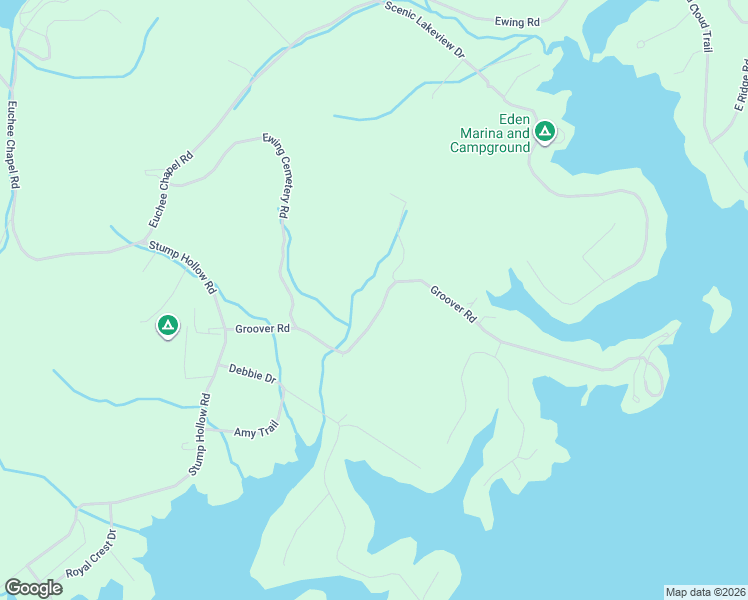 map of restaurants, bars, coffee shops, grocery stores, and more near 565 Groover Road in Spring City